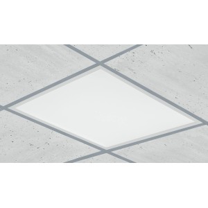 Pannello LED quadrato per montaggio a soffitto.
