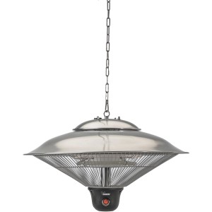 Stufa elettrica a sospensione t.b.t. in acciaio inox per esterni.