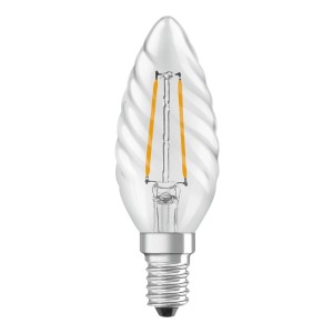 Lampadina LED E14 filamento tortiglione Osram 250 lm bianco caldo