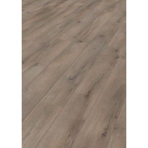 Pavimento in laminato Excellent Rovere Savoy, 8 mm di spessore, con autentica struttura e venatura del legno.