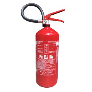 Estintore a polvere con manometro da 6 kg