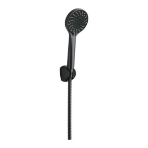 Set doccia con supporto fisso Idrostile anticalcare nero