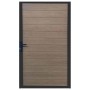 Cancello in WPC effetto legno Teck per pannello 90x180 cm legno