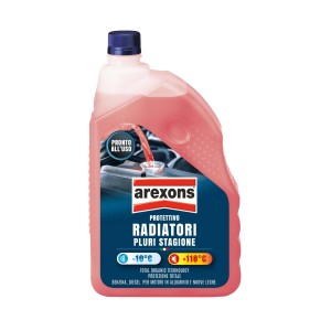 Liquido radiatore Arexons per la cura dell'auto, protezione -10°C +118°C.