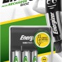 Caricabatterie Energizer con USB e 4 batterie AA. Caricatore per batterie NiMH.