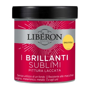 Barattolo di smalto per mobili Liberon, colore Giallo Sole.