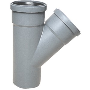 Giunto semplice Marley HT 45° DN 110/50 per tubi di scarico, grigio.