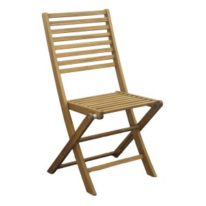 Sedia pieghevole da giardino t.b.t. color legno.