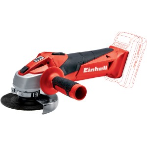 Smerigliatrice angolare a batteria Einhell Power X-Change TC-AG 18/115 Li-Solo, rosso/nero, senza batteria/caricabatterie.