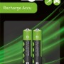 Set da 2 batterie ricaricabili NiMH AAA, 900mAh, per es. torce.