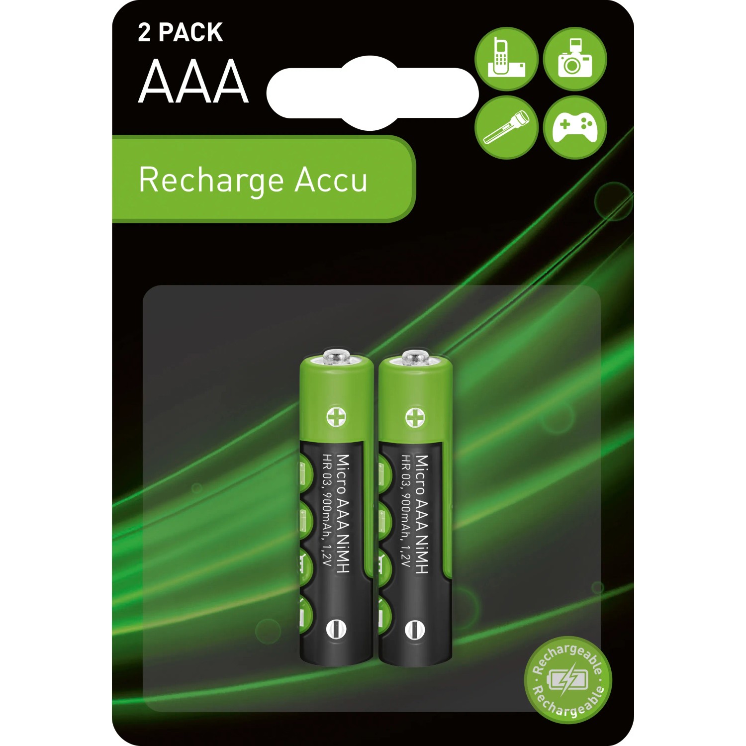 2 batterie per telefono cordless Siemens gigaset A245, A265, A160, 2,4