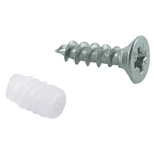 Vite di fissaggio Hettich con manicotto ad espansione, set da 40 per ferramenta per mobili.