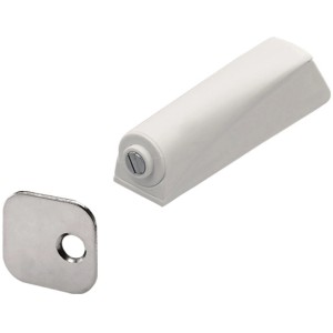 Hettich Push to Open, apritoio per ante, bianco, a vite, per mobili senza maniglie.