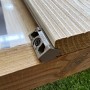 Kit clip per doga WPC Thermowood 3x1,8x1,5 cm_2