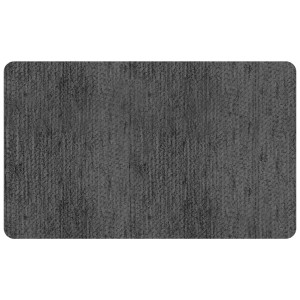 Tappeto da cucina t.b.t. grigio con angoli arrotondati.