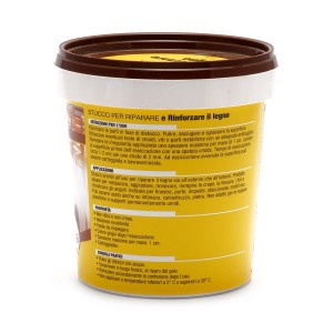 Stucco per legno in barattolo, ideale per riparazioni. Colore: beige/marrone.