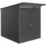 Casetta da giardino in metallo Biohort AvantGarde ECO Gr. A2 grigio scuro metallizzato con doppia porta.