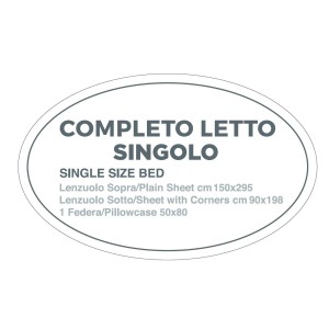 Completo letto singolo Gemitex in cotone assortito