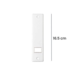 Placca copriavvolgitore pvc interasse 165 mm bianco