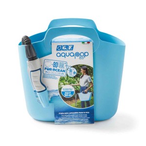Tubo per irrigazione Aquapop 30 in cesto blu con doccetta