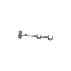Supporto doppio Ø 20 mm colore nichel