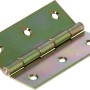 Cerniera stretta zincata gialla, 50x31 mm, per collegamenti mobili.