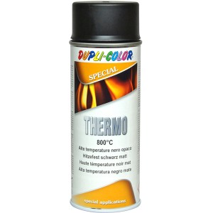 Vernice spray speciale termo resistente al calore nera 800°C di Dupli-Color.