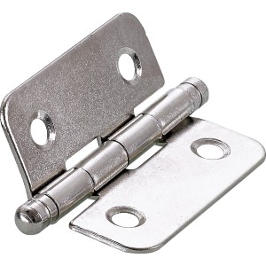 Cerniera decorativa Hettich, 40x35 mm, nichelata, per mobili.