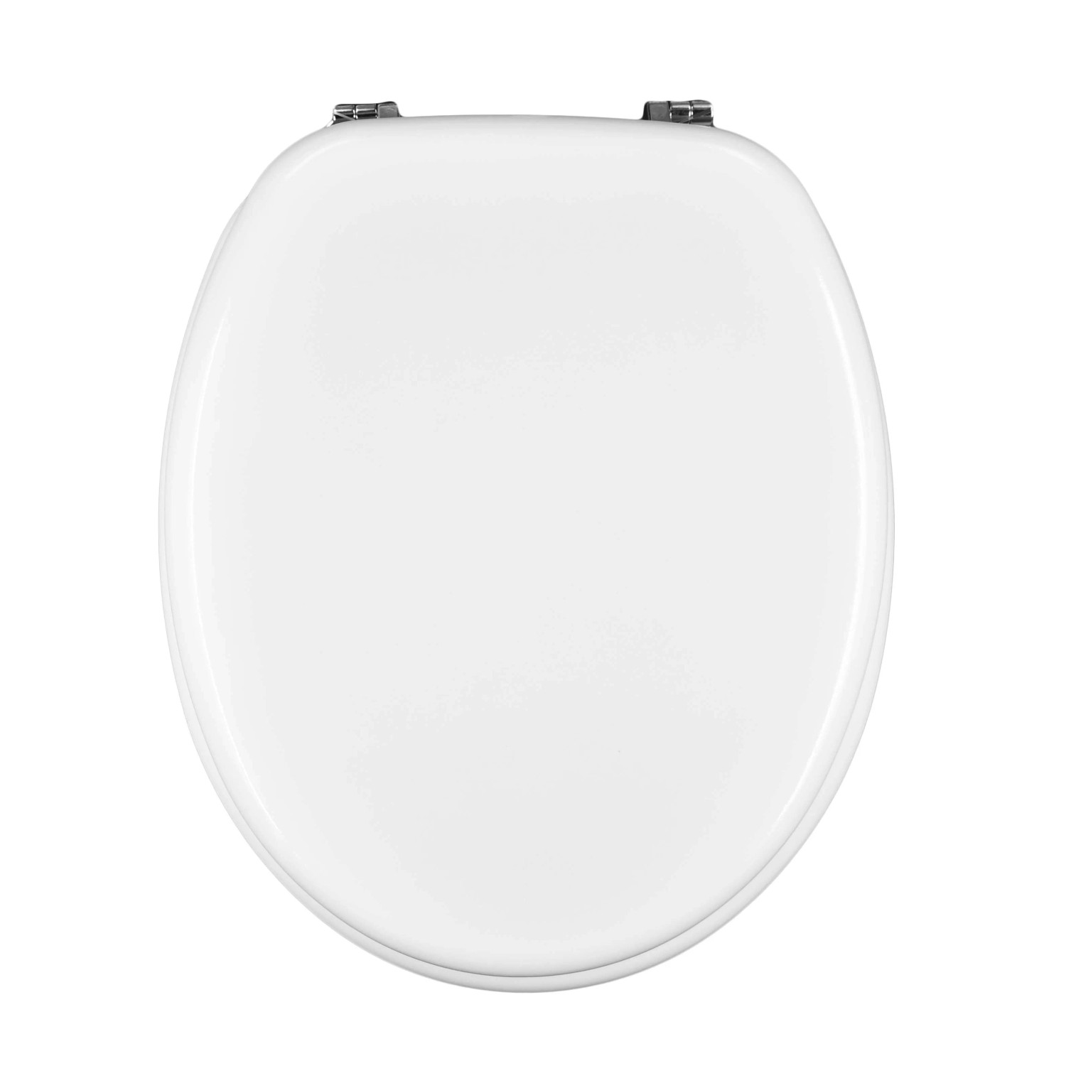 ALLIBERT 824517 Sedile WC In Marmo Bianco – Soft Close Con Chiusura Silenziosa, Legno Compresso 37.3 X 53 X 46.5 Cm