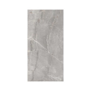 Piastrella per pavimenti grigia effetto marmo, ideale per interni eleganti.