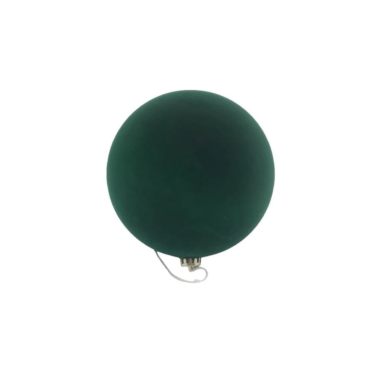 Pallina di Natale in plastica effetto velluto verde Ø 20 cm acquista da OBI