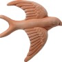 Rondine decorativa in terracotta per giardino e casa.