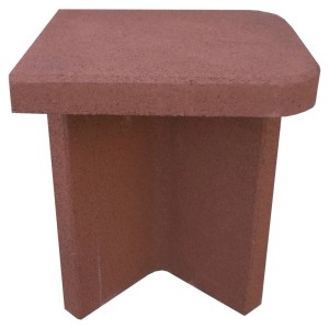 t.b.t. Elemento per barbecue in muratura, marrone rossiccio.