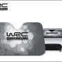 t.b.t. Parasole auto con logo WRC per il parabrezza.