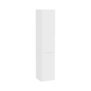 Mobile bagno colonna sospesa con portabiancheria Integra Round 40x180 cm bianco