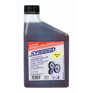 Flacone di olio per trasmissioni e differenziali. Accessorio per tosaerba.