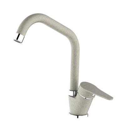 Rubinetto cucina monocomando canna alta Allen pietra