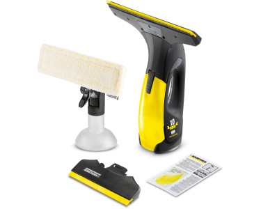 Lavavetri K&auml;rcher WV 1 Plus - Aspiragocce A Batteria Per Vetri E Superfici Lucide, Autonomia 25 Minuti