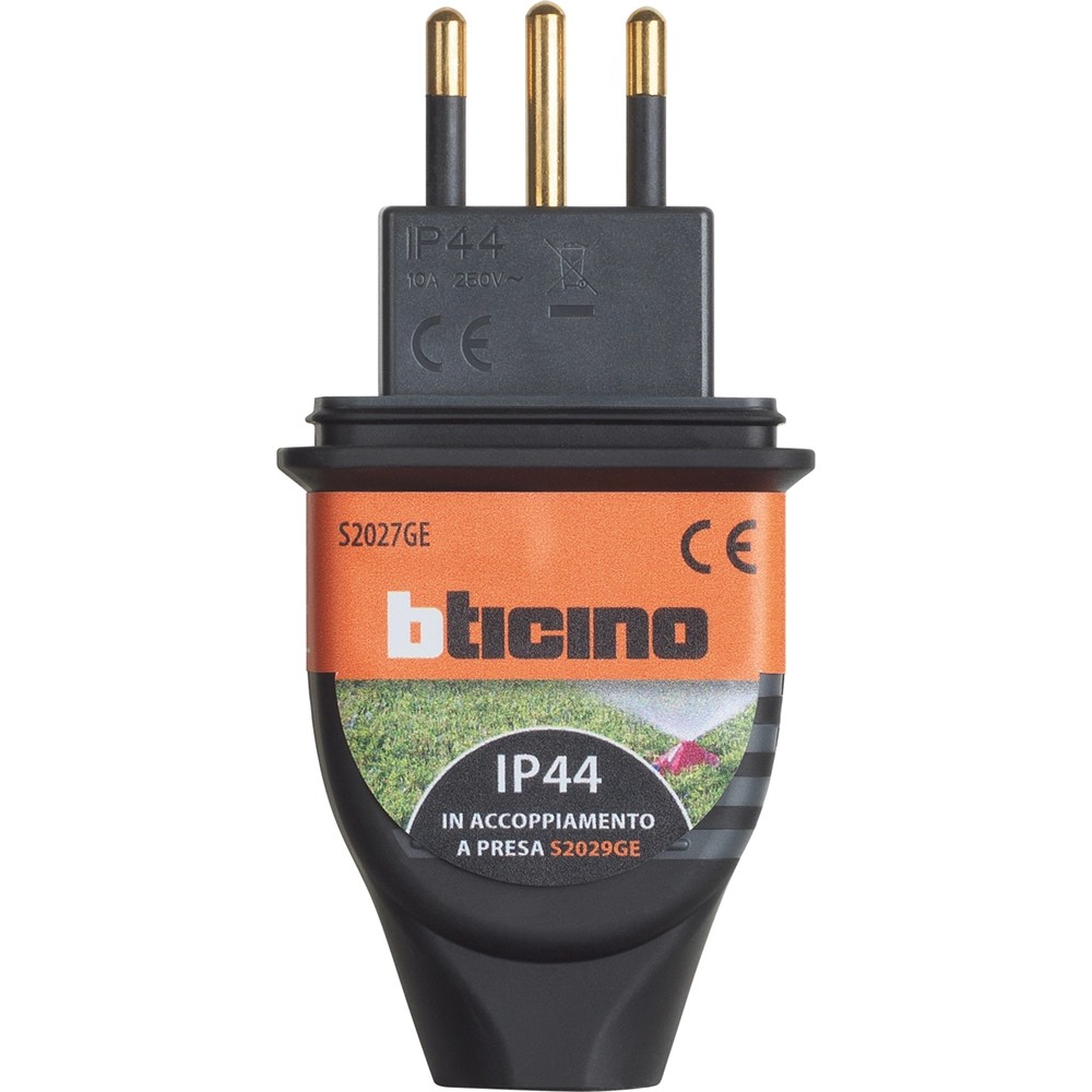 Spina Volante BTicino S2496TAE - Avorio, Spinotti Orientabili, Salvaspazio, Certificata IMQ - Foto 9