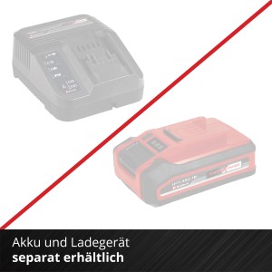 Avvitatore a cricchetto a batteria Einhell TE-RW 18/60 Li-Solo: batteria e caricabatterie non inclusi.