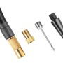 Set di adattatori per pompa ad aria a batteria Bosch EasyPump: ago per palloni, valvola francese e adattatore per palloncini.