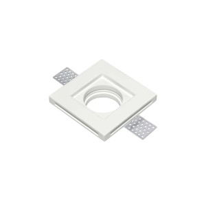 Faretto ad incasso Spirit quadrato 10x10x3 cm bianco