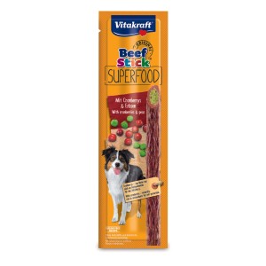 Vitakraft Beef Stick Superfood Piselli/Mirtilli rossi, snack di carne per cani