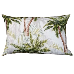 Cuscino decorativo da esterno con motivo a palme.