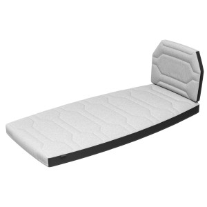 t.b.t. Accessorio per il trasporto: Superficie imbottita con schienale, grigio.