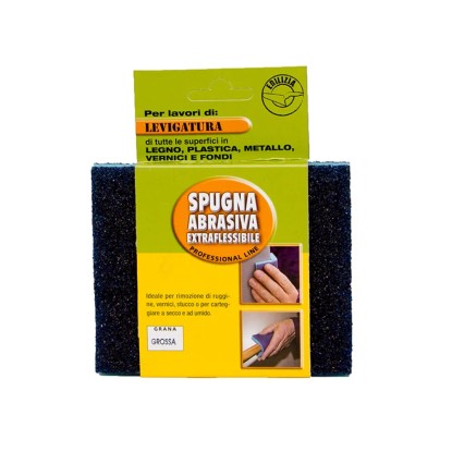 Spugna abrasiva grana grossa blu