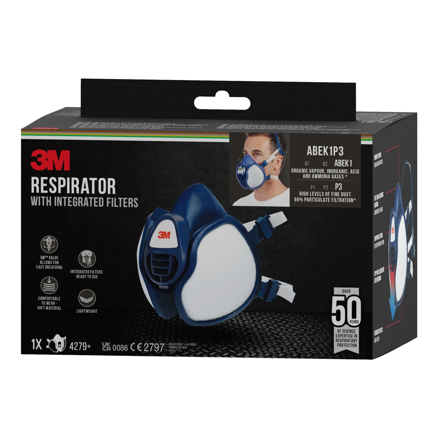 Maschera 4279 + ABEK1P3 3M Blu scuro 1 pz_4