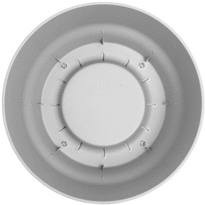 Vaso per fiori rotondo Elho Greenville, 14 cm, Living Beton, in plastica riciclata, resistente al gelo.