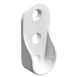 Supporto per tubo Hettich bianco 15/30 mm per tubi ovali per armadi, accessori per mobili.