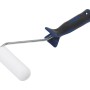 Rullo in schiuma convesso LUX, 10 cm, con impugnatura morbida per verniciatura fine.